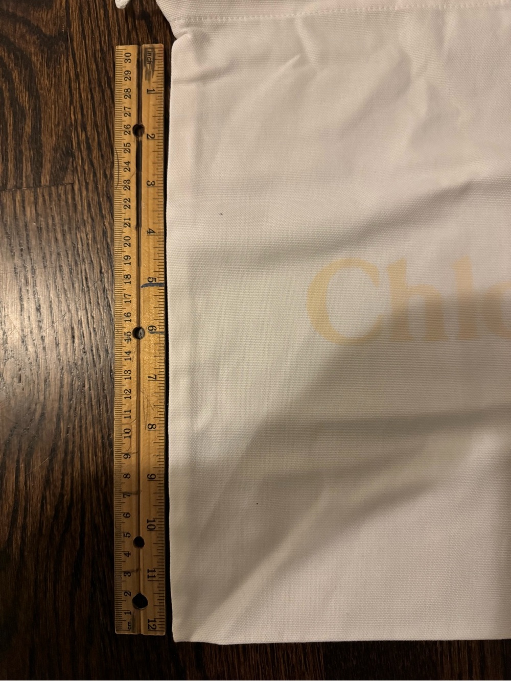 Chloe Dust Bags - 2 - ruler for reference